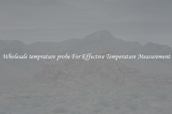 Wholesale temprature probe For Effective Temperature Measurement