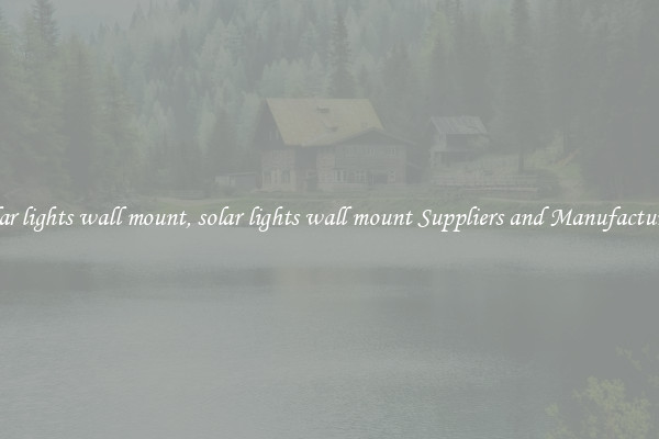 solar lights wall mount, solar lights wall mount Suppliers and Manufacturers