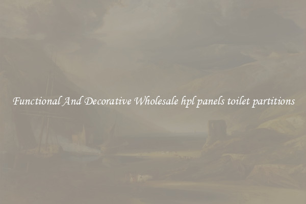 Functional And Decorative Wholesale hpl panels toilet partitions
