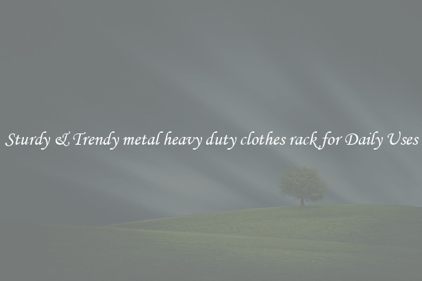 Sturdy & Trendy metal heavy duty clothes rack for Daily Uses