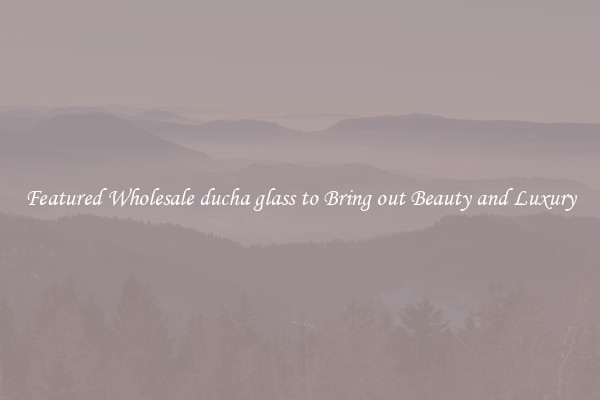 Featured Wholesale ducha glass to Bring out Beauty and Luxury