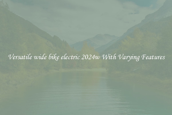 Versatile wide bike electric 2024w With Varying Features