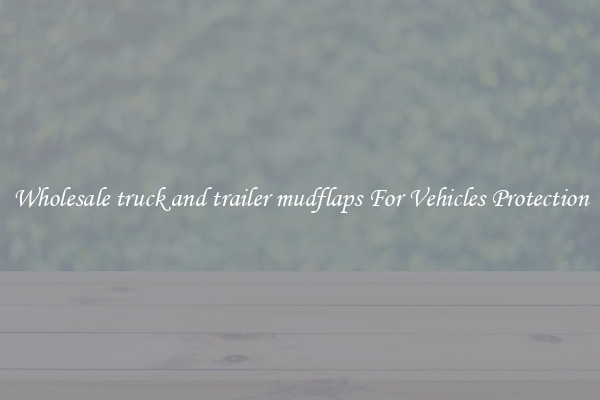 Wholesale truck and trailer mudflaps For Vehicles Protection