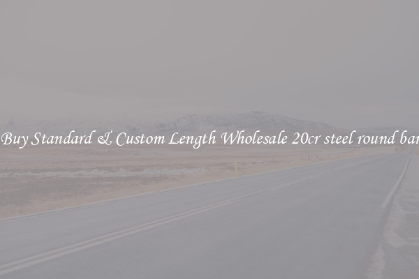 Buy Standard & Custom Length Wholesale 20cr steel round bar
