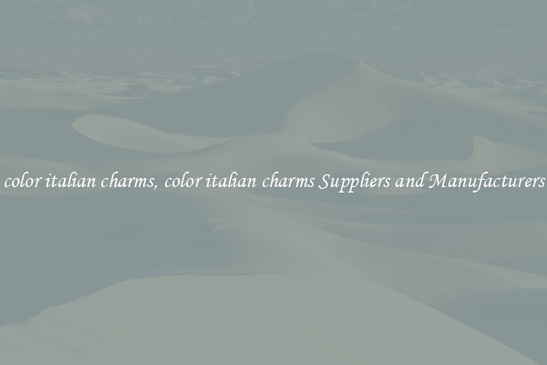 color italian charms, color italian charms Suppliers and Manufacturers