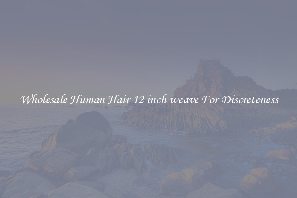 Wholesale Human Hair 12 inch weave For Discreteness